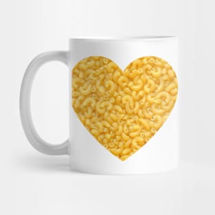 Macaroni Pasta Elbow Noodles Food Heart Mug